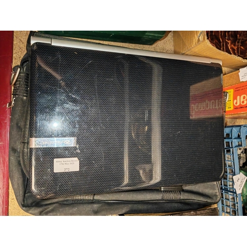 272 - Packard Bell Laptop In Working Order No Charger With Bag