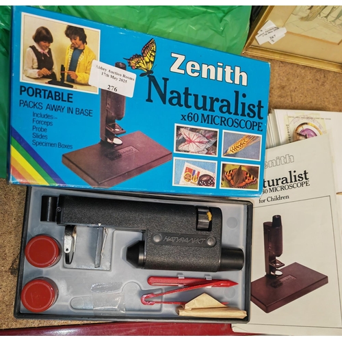 276 - Zenith Naturalist Microscope In Box