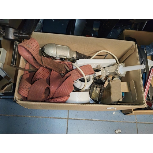 282 - Box Of Assorted Items Including Extension Lead, Etc