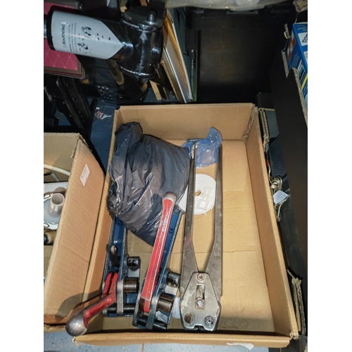 283 - Box Of 3, Box Strap Machines + Cleats