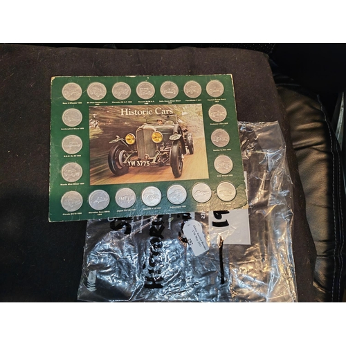 292 - Complete Vintage Set Of Shell Car Coins