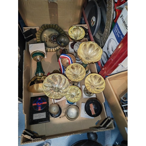 281 - Box Of Motor Racing Trophies