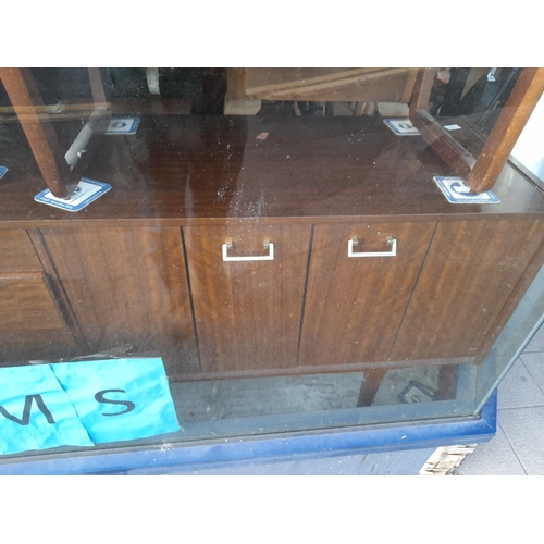42 - Retro Sideboard In Mahogany With Brass Handles