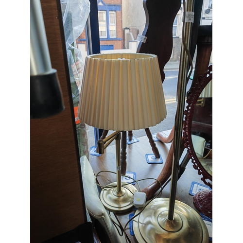 55 - Adjustable Standard Lamp With Matching Lamp