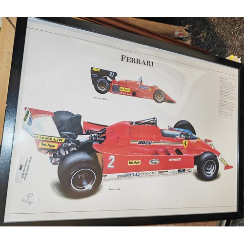 100 - Framed Ferrari Formula 1 Print
