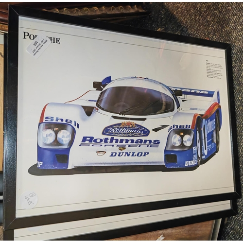 101 - Framed Porsche Formula 1 Print
