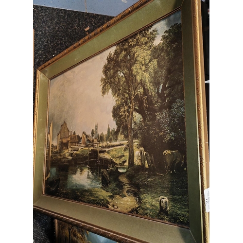 111 - Framed John Constable Print Called The Loch