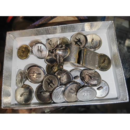 317 - British Rail Uniform Buttons And Whistle