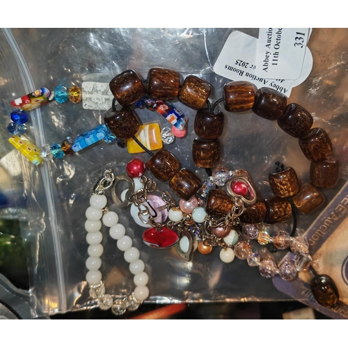 331 - 6 Semi Precious Stone Bracelets