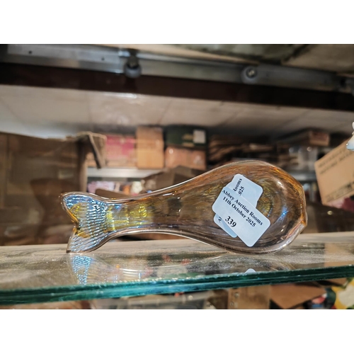 339 - Glass Whale Ornament