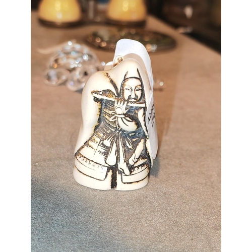 348 - Replica Signed Netsuke Bone