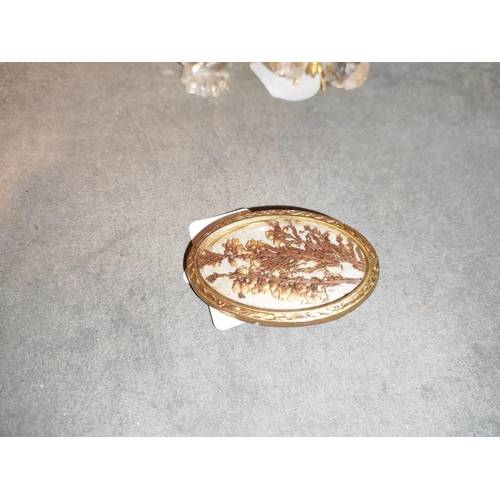 357 - Victorian Dry Flower Brooch