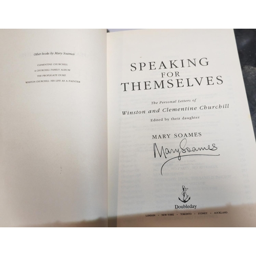 422 - Book Winston Churchill & Clementine Signed By Daughter & Editor Mary Soames, 1998 1St Edition Person... 