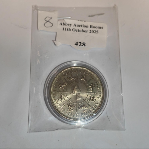 428 - Qe2 1993 40Th Anniversary £5 Coin