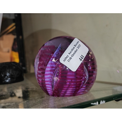 441 - Caithness Paperweight Fiesta Pattern