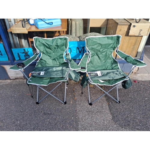 63 - 2 Fold Up Camping Chairs