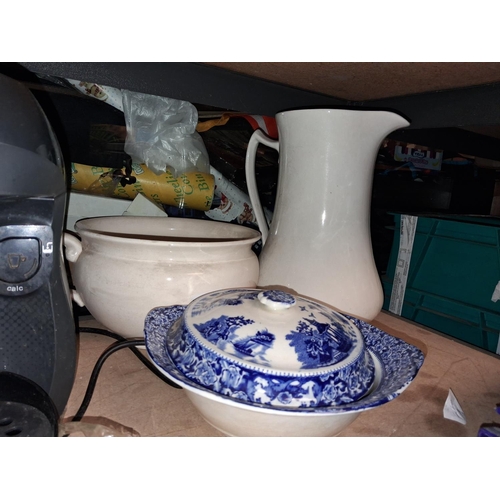 77 - Water Jug, Guzzunder, Plus Serving Dish