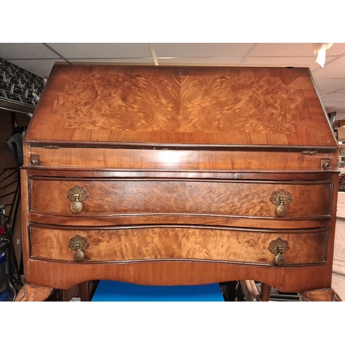 93 - Walnut Faced Bureau