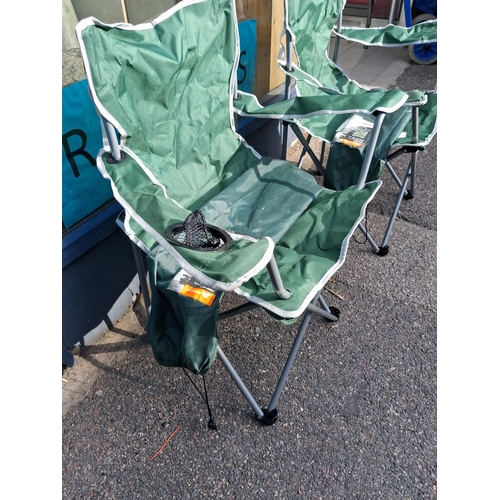 63 - 2 Fold Up Camping Chairs