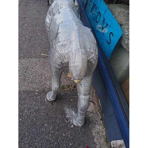 85 - Large Christmas Reindeer In Need Of T L C Broken Antlers Plus A Christmas Tree