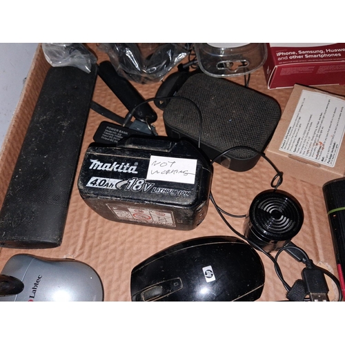 90 - Box Of Mixed Electronics Some Unused Some Untested