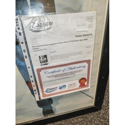 112 - Signed Star Wars Bobafet Poster + Certs