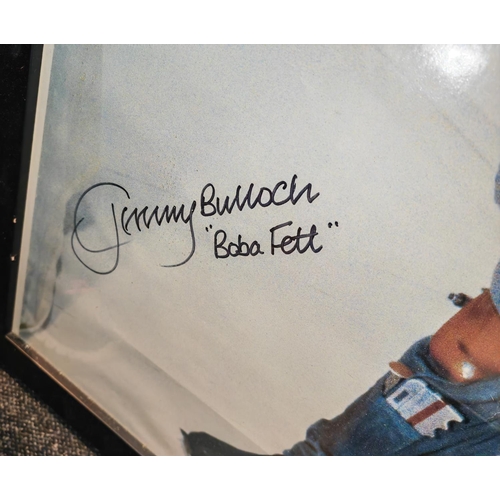 112 - Signed Star Wars Bobafet Poster + Certs