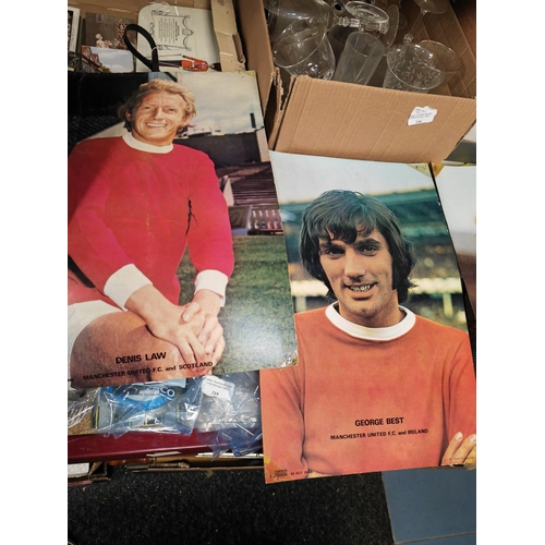 198 - Selection Of Pictures Of Manchester United Football Players Including George Best