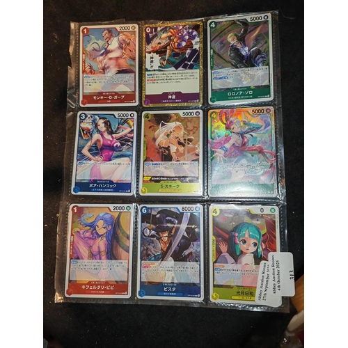 309 - Over 500 Japanese One Piece Trading Cards Including 18 Special Cards All Mint