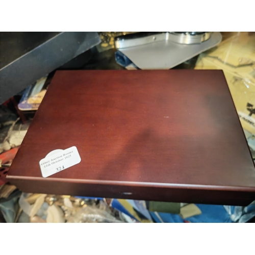 324 - 2021 £5 Coin Plus Royal Arms Pound Coin And 1953 Coronation Crown In Cases With Stamps And Box