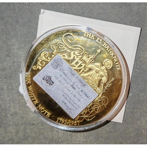 The £5 White Bank Note Coin With Certificate