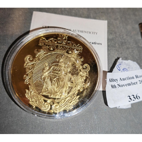 The £5 White Bank Note Coin With Certificate