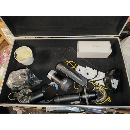 180 - Blue Case With Keys With Telescope Parts