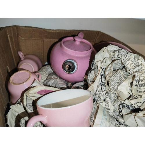 209 - Box With Pink Tea Set