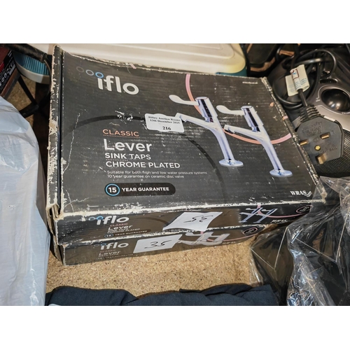 216 - Unused Iflo Classic Bath Taps And Sink Taps