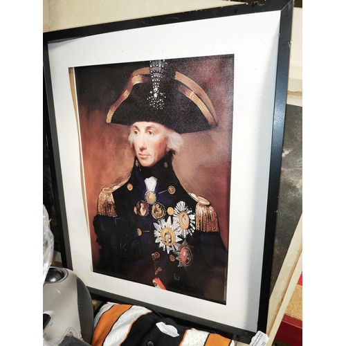222 - Framed Print Of Lord Nelson No Glass