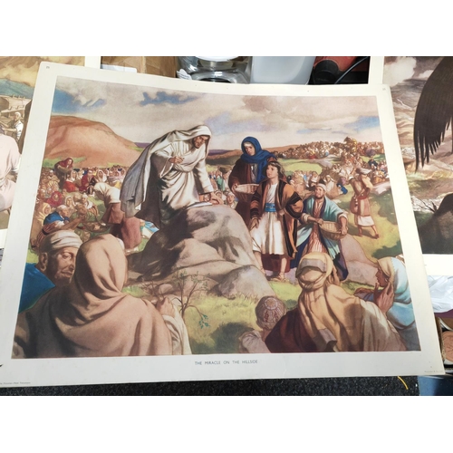 224 - 4 Enid Blyton Religious Prints Unmounted