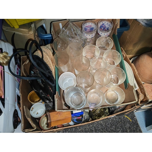 229 - 3 Boxes Of Mixed Items Mostly Glass And China Some A/F