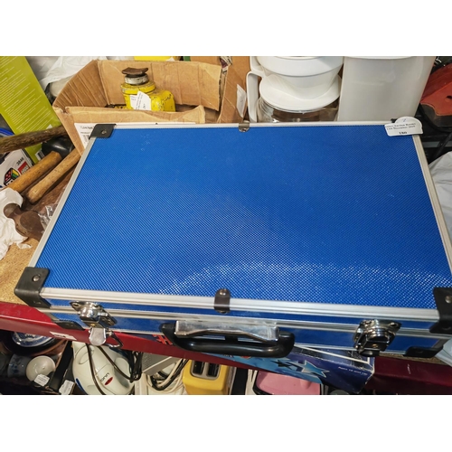 180 - Blue Case With Keys With Telescope Parts