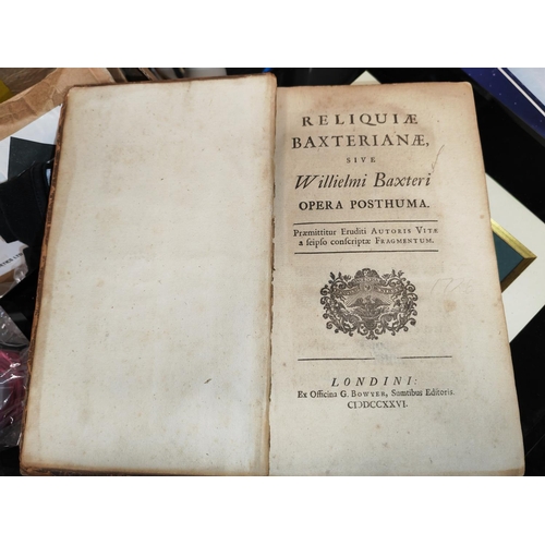 201 - Etching And Engraving Of Wilhelmus Baxter 1719, Framed And Glazed To Be Sold With Book Dated 1726
