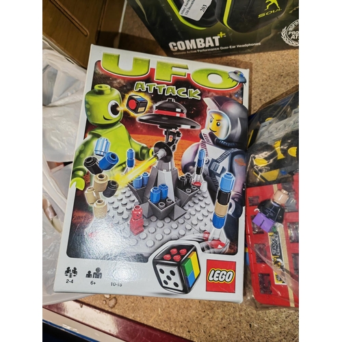 204 - Lego Ufo Kit Boxed Plus 2 Lego Vehicles