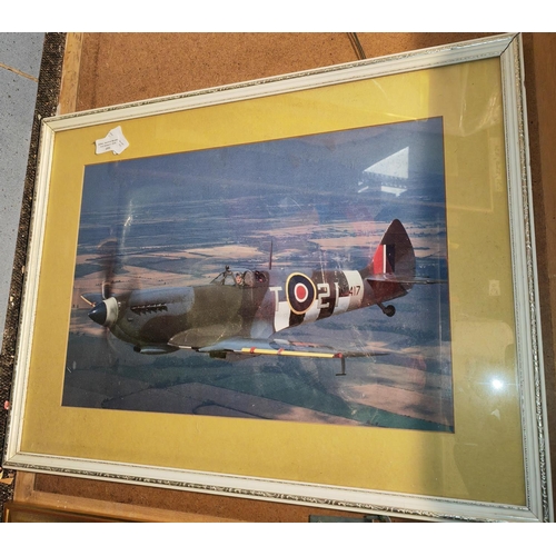 101 - Framed Ltd Edition Print Of A Spitfire