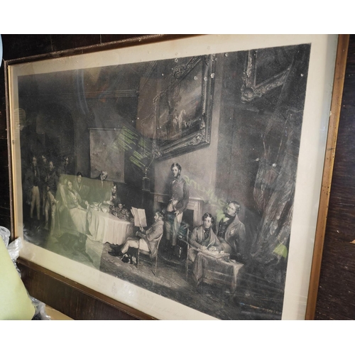 106 - Framed Print Of People Sitting Around A Table