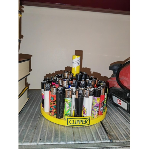 Clipper Display Stand With 48 Clipper Lighters
