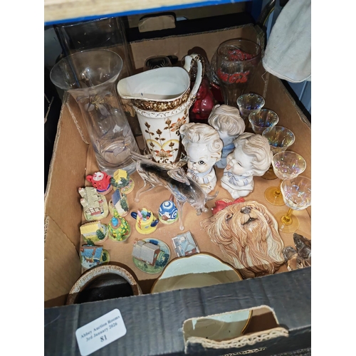 81 - Box Of Glass And China