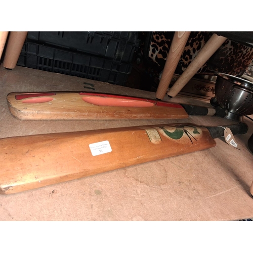 84 - 2 Crickets Bats One Colin Cowdry Other Ray Nicholson