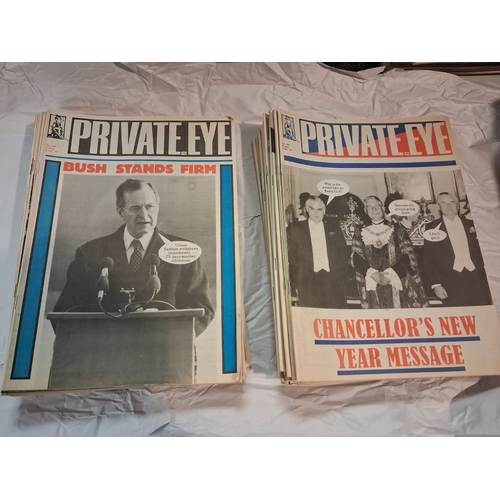 118 - Stack Of Private Eye Magazines 1991-1992
