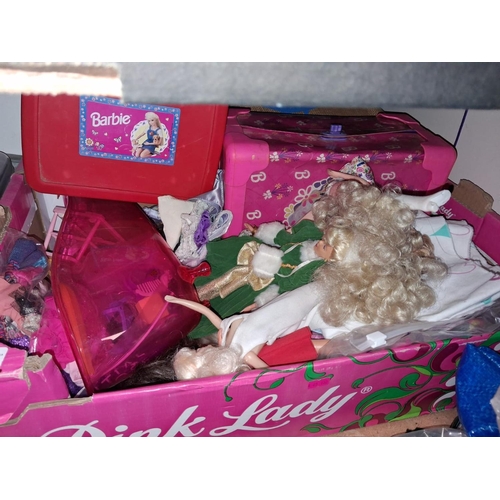 36 - Box Of Sindy Dolls And Clothing Etc