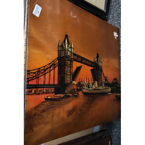 104 - Wooden Picture Of The Tower Bridge
