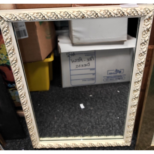 107 - Small Framed Square Mirror